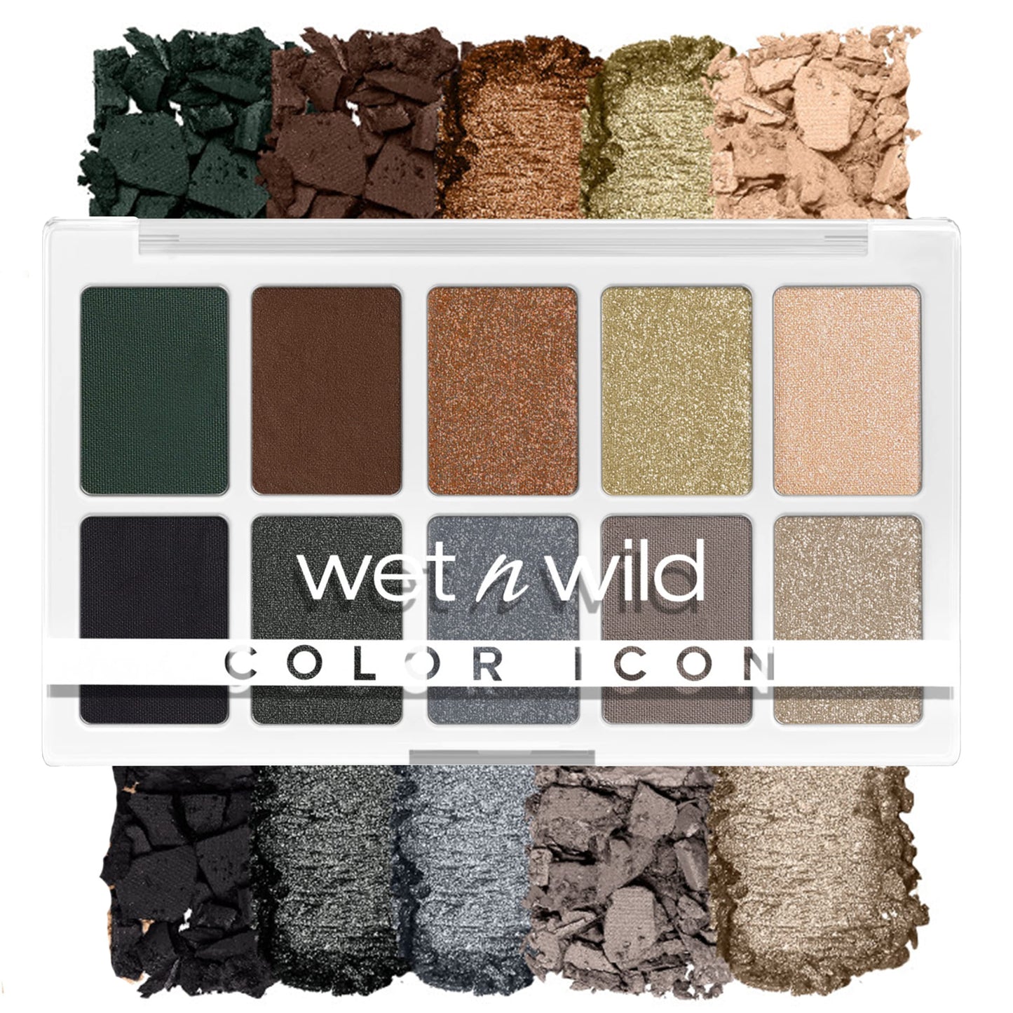 wet n wild Color Icon 10-Pan Eyeshadow Makeup Palette, Blue Lights Off, Long Lasting, Shimmer, Metallic, Glittery, Matte, Rich Smooth Pigment, Cruelty Beauty & Personal Care wet n wild