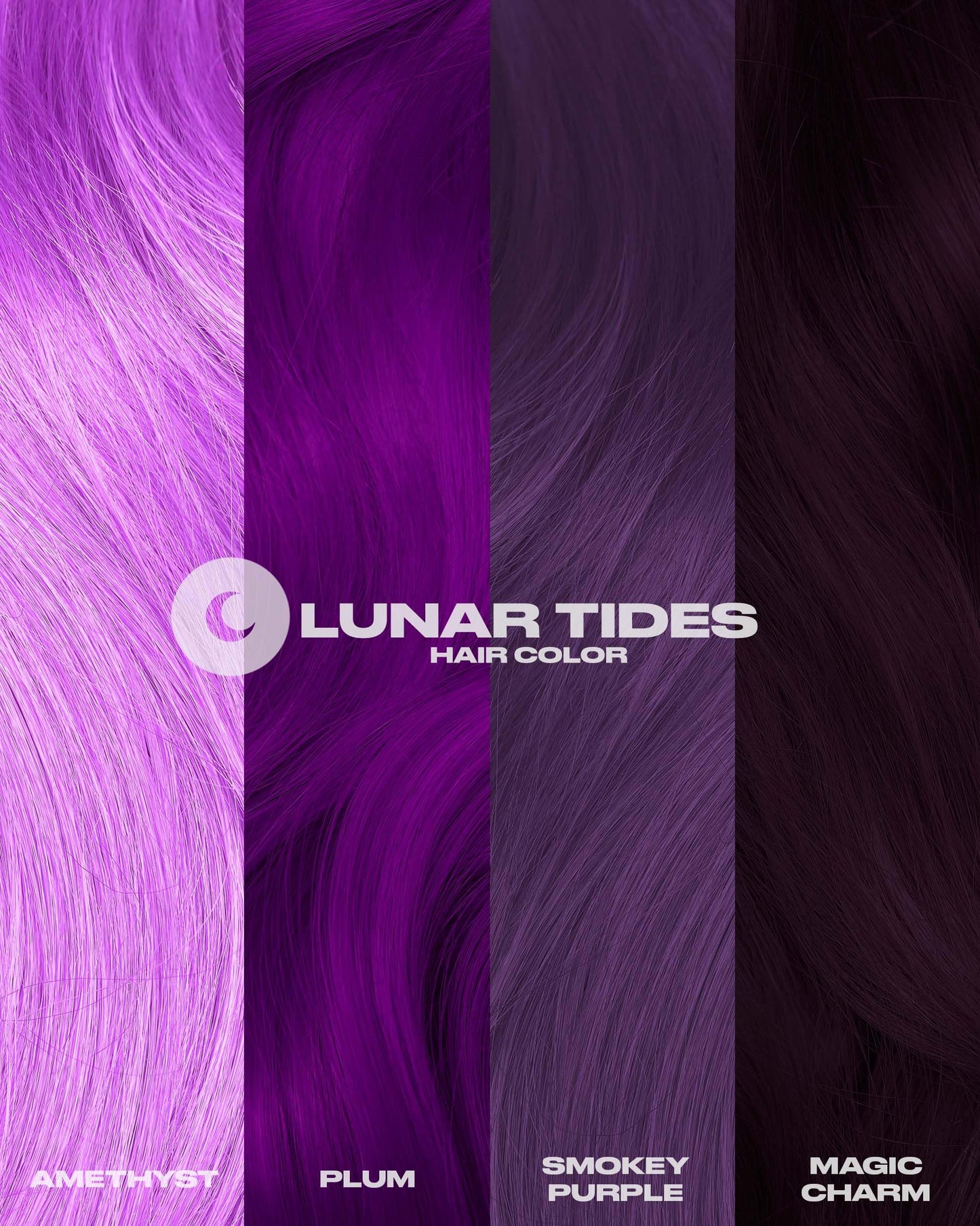 Lunar Tides Semi-Permanent Hair Color (43 colors) (Smokey Purple, 4 fl. oz.) Beauty & Personal Care Lunar Tides