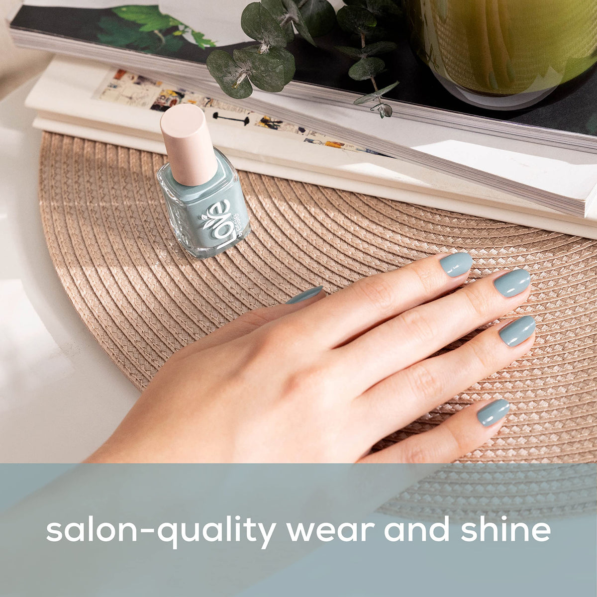 LOVE by essie Nail Care, 85% Plant-based, Salon-Quality, Base and Top Coat, 0.46 Fl Oz Beauty & Personal Care essie