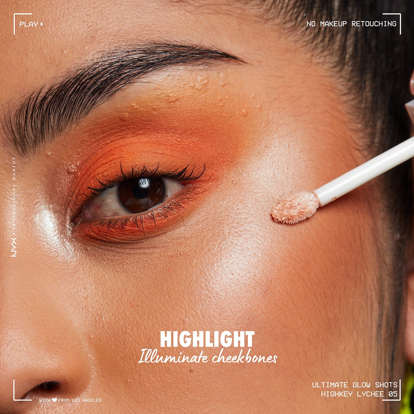 NYX PROFESSIONAL MAKEUP Ultimate Glow Shots, Liquid Eyeshadow, Long-Lasting Shimmer Eye Shadow with Vitamin C - Highkey Lychee Beauty & Personal Care NYX PROFESSIONAL MAKEUP