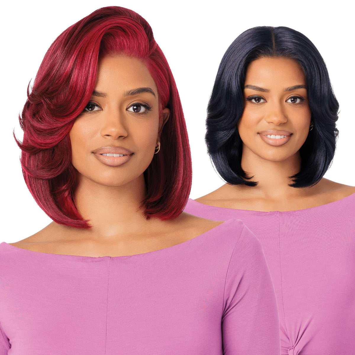 Outre Lace Front Wig - Perfect Hair Line 13X4 - Swoop Series - Swoop 20 (GINGER BROWN)