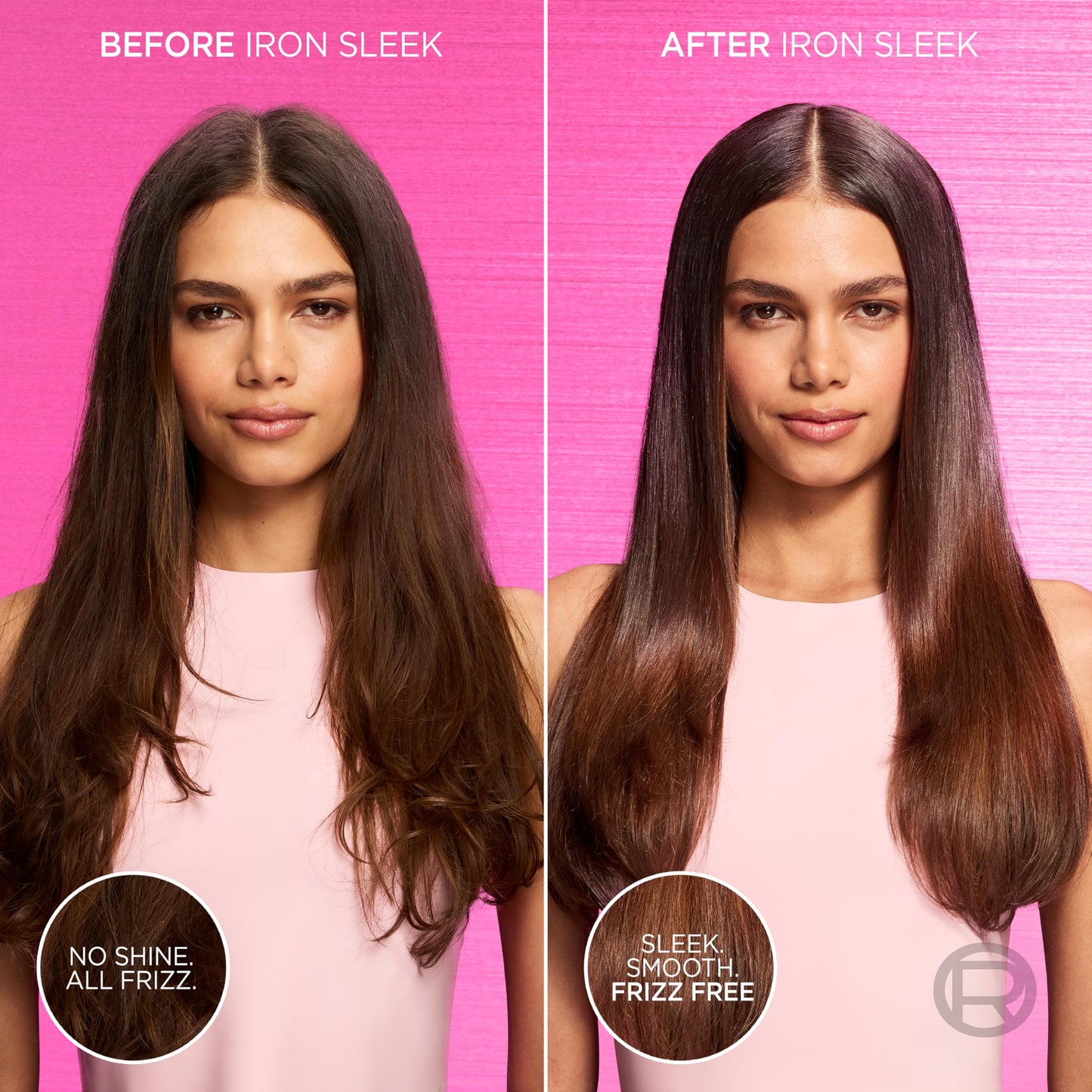 L'Oreal Paris Sulfate Free Iron Sleek Smoothing Conditioner, Frizz Control and Humidity-Resistant Formula with Alpha-Acids for Frizzy Hair, EverPure Beauty & Personal Care L'Oreal Paris