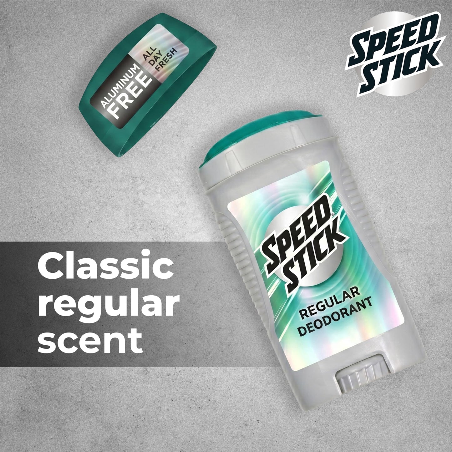 Speed Stick Aluminum Free Men's Deodorant, 24 Hour Odor Protection, Regular, 3 Ounce, 4 Pack Beauty and Personal Care Speed Stick
