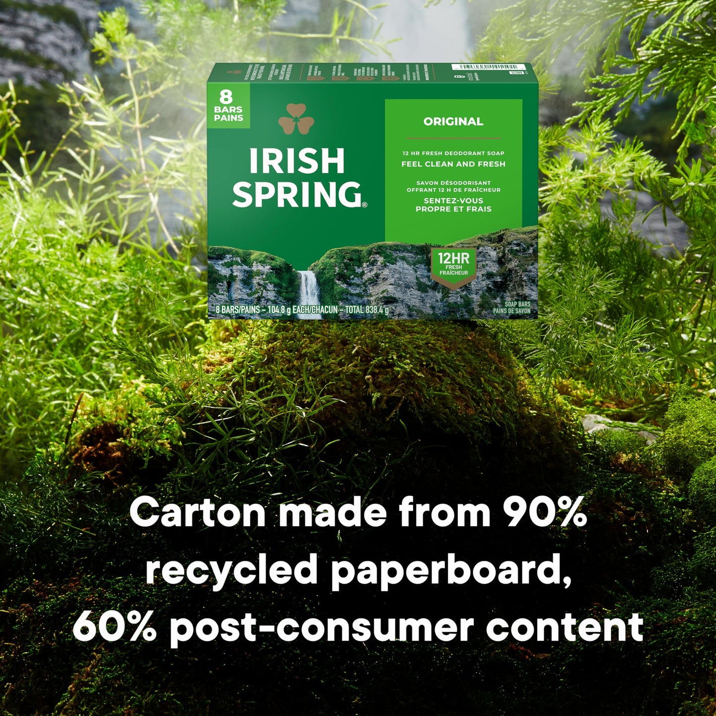 Irish Spring Deodorant Soap, Original Bar Soap (8 Count) Beauty & Personal Care Irish Spring