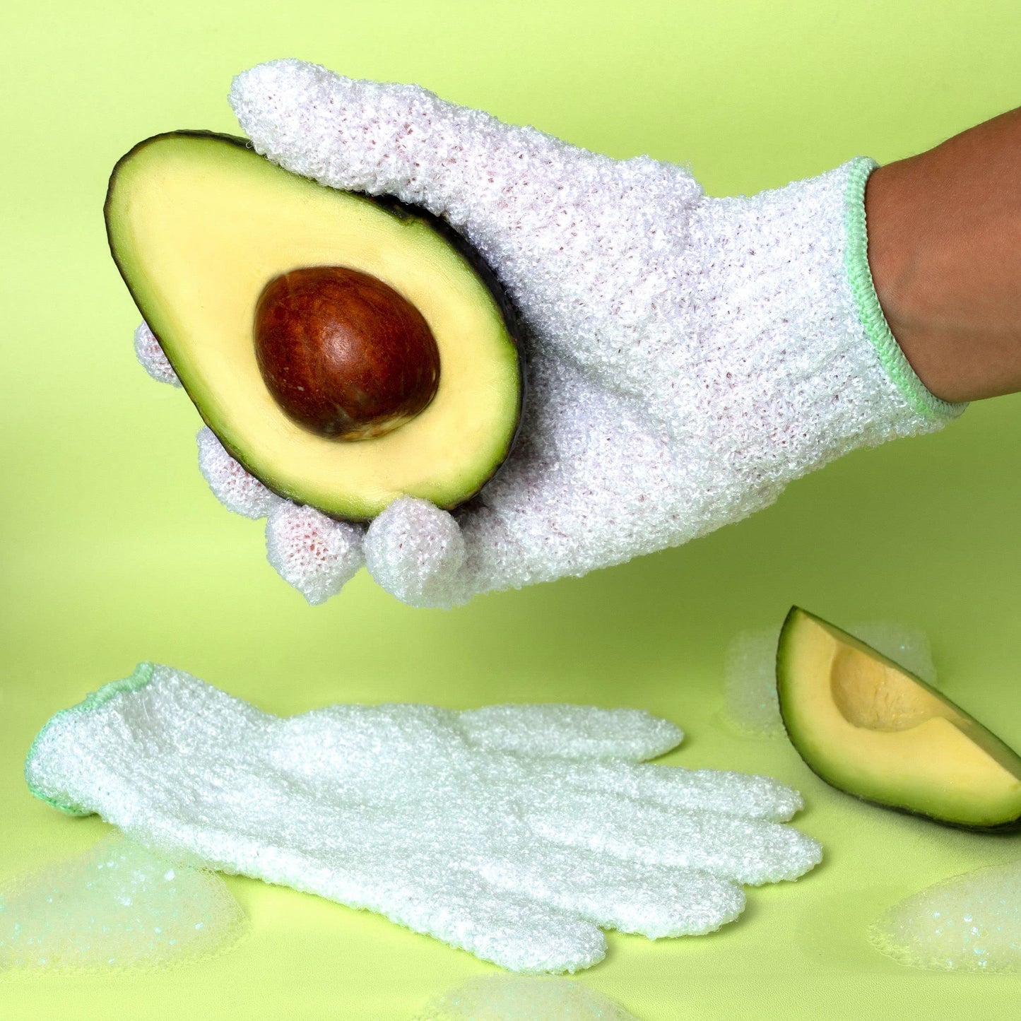 EcoTools Gentle Bath + Shower Gloves, Exfoliating Gloves Remove Dead Skin & Cleanse The Whole Body, Bath Gloves Infused with Avocado Oil to Scrub Beauty & Personal Care EcoTools