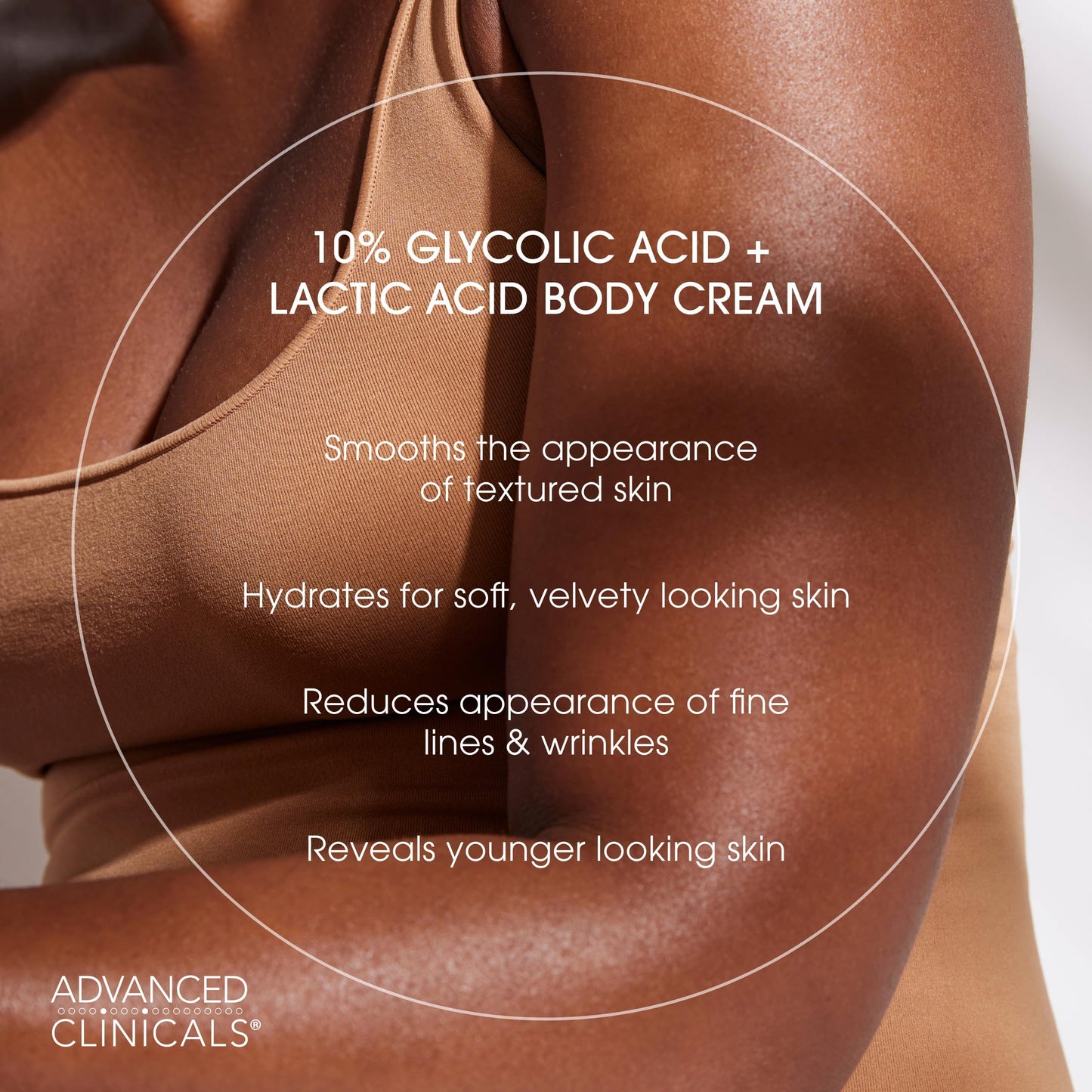 Advanced Clinicals 10% Glycolic Acid + Lactic Acid Lotion Exfoliant Moisturizing Cream With Hyaluronic Acid Moisturizer | AHA Exfoliating Body Cream Beauty & Personal Care Advanced Clinicals