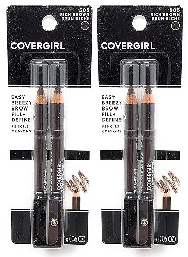 CoverGirl Brow & Eye Makers Brow Shaper & Eyeliner, Midnight Brown 505.06 oz (Pack of 2) Beauty & Personal Care COVERGIRL