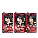 Revlon Permanent Hair Color, Permanent Hair Dye, Colorsilk with 100% Gray Coverage, Ammonia-Free, Keratin and Amino Acids, 12 Natural Blue Black, 4.4 Beauty & Personal Care REVLON