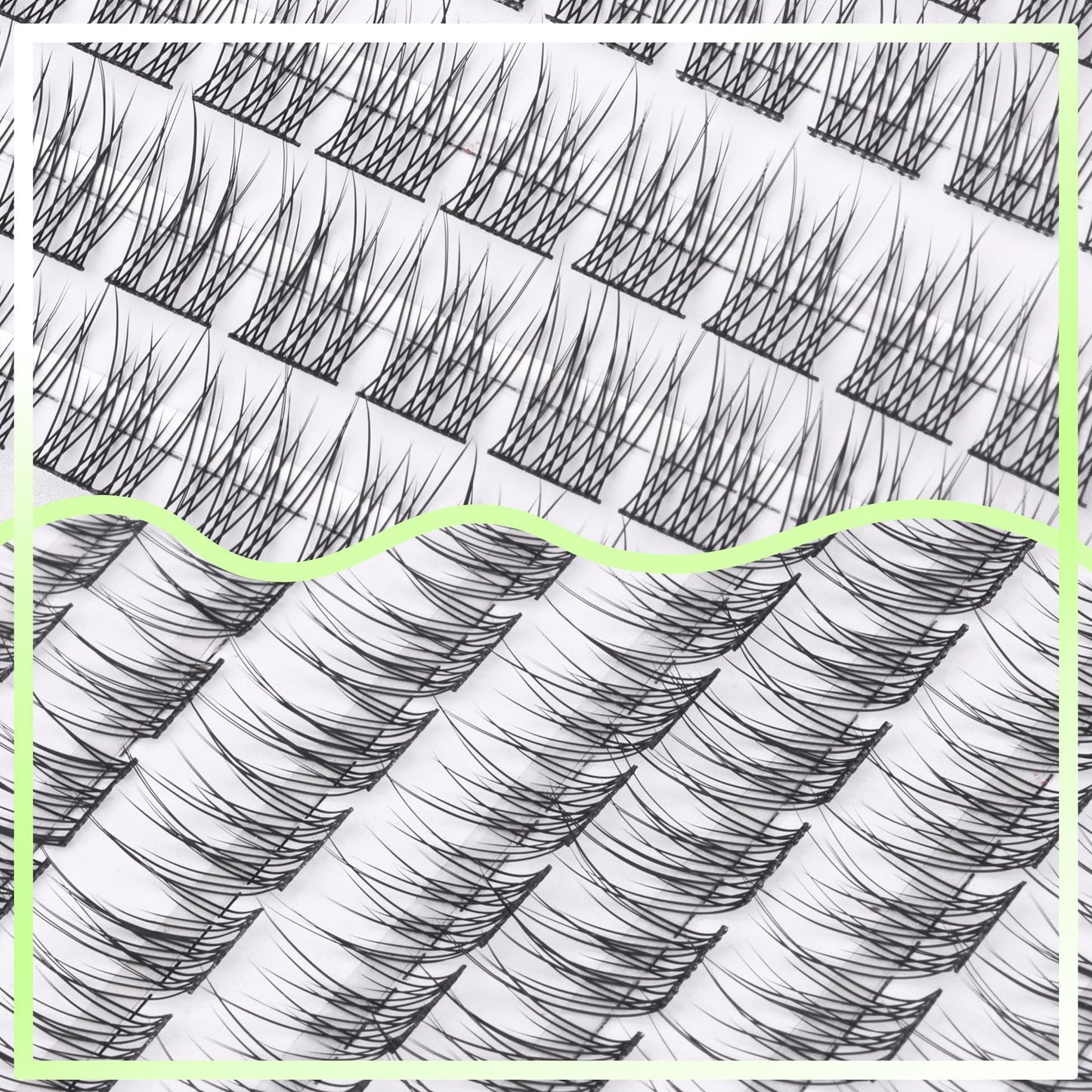 Lash Clusters DIY Lash Extensions Natural Cluster Lashes Eyelash Extensions Wispy Individual Lashes Short 9-11MM Eyelash Clusters Self Application Beauty & Personal Care ALICE