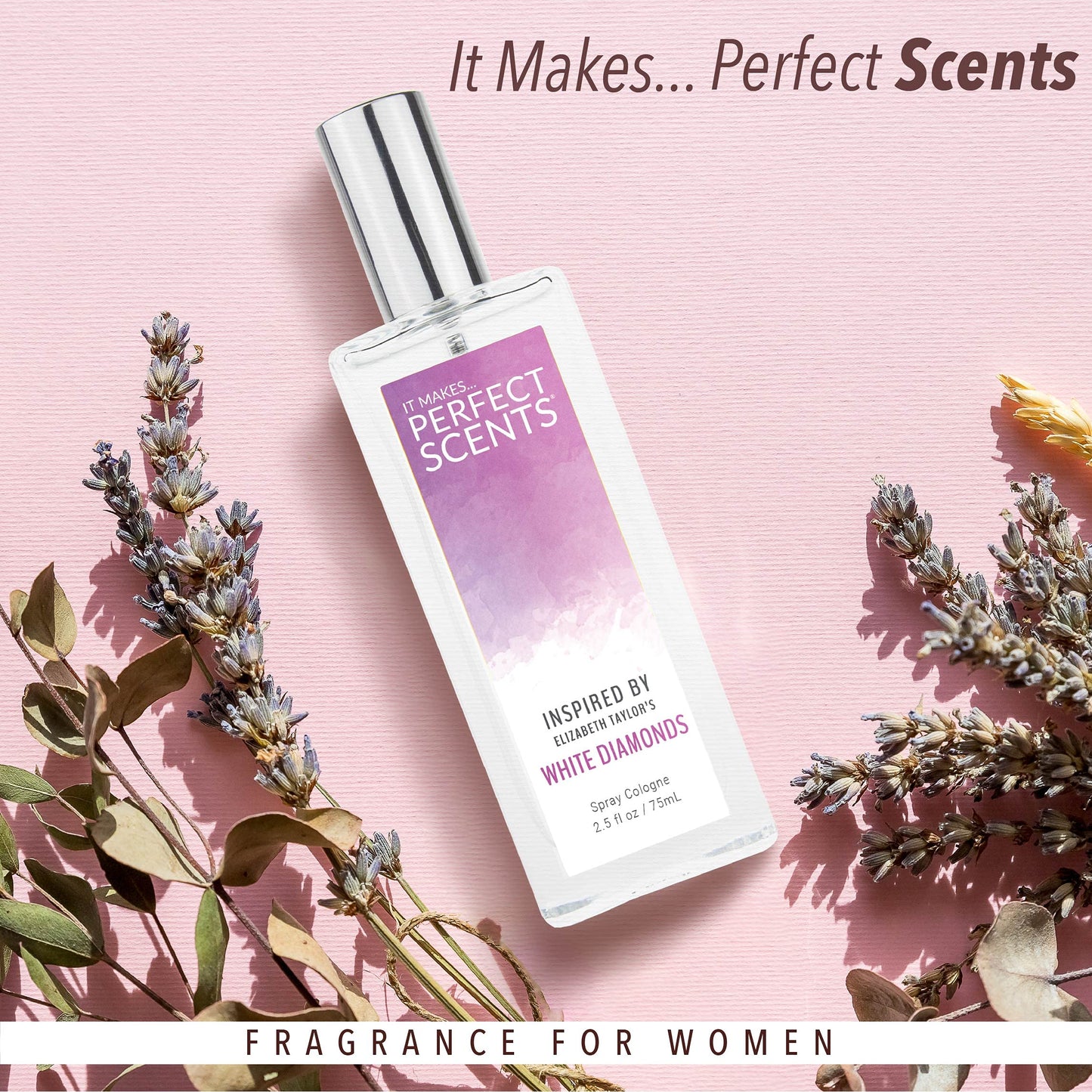 Perfect Scents Fragrances Inspired by Elizabeth Taylor's White Diamonds Women’s Eau de Toilette Paraben Free Never Tested on Animals 2.5 Fluid Ounces Beauty & Personal Care Perfect Scents