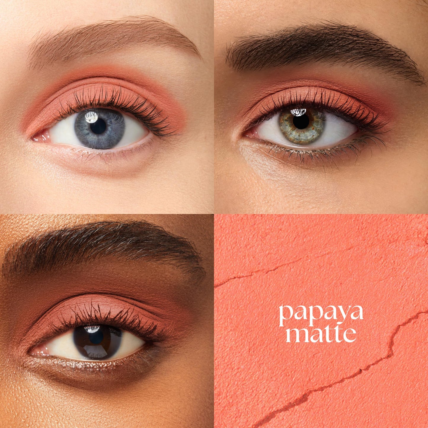 Julep Eyeshadow 101 Cream-to-Powder Waterproof Shadow Stick - Papaya Matte - Long-Lasting, Crease-Proof, Soft Peachy-Orange Matte Cream Eyeshadow Beauty & Personal Care Julep