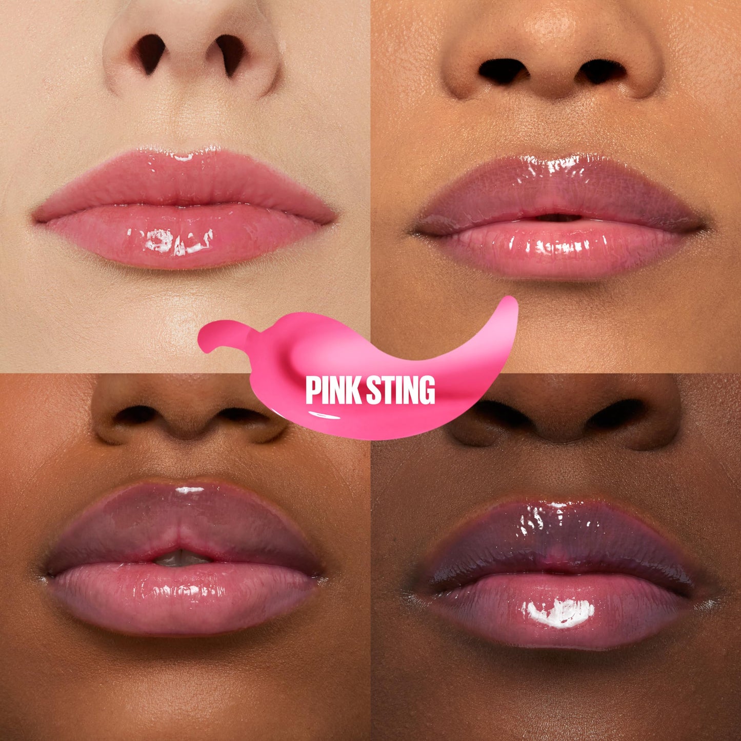 MAYBELLINE Lifter Gloss Lifter Plump, Plumping Lip Gloss with Chili Pepper and 5% Maxi-Lip, Pink Sting, Sheer Bubblegum Pink, 1 Count Beauty & Personal Care MAYBELLINE