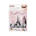 KISS Lash 11 False Eyelashes, 'Effortless', 12 mm, Includes 1 Pair Of Eyelash, Measuring Tool, Scissors, Lash Adhesive, Applicator, Mirror, Contact Beauty & Personal Care KISS