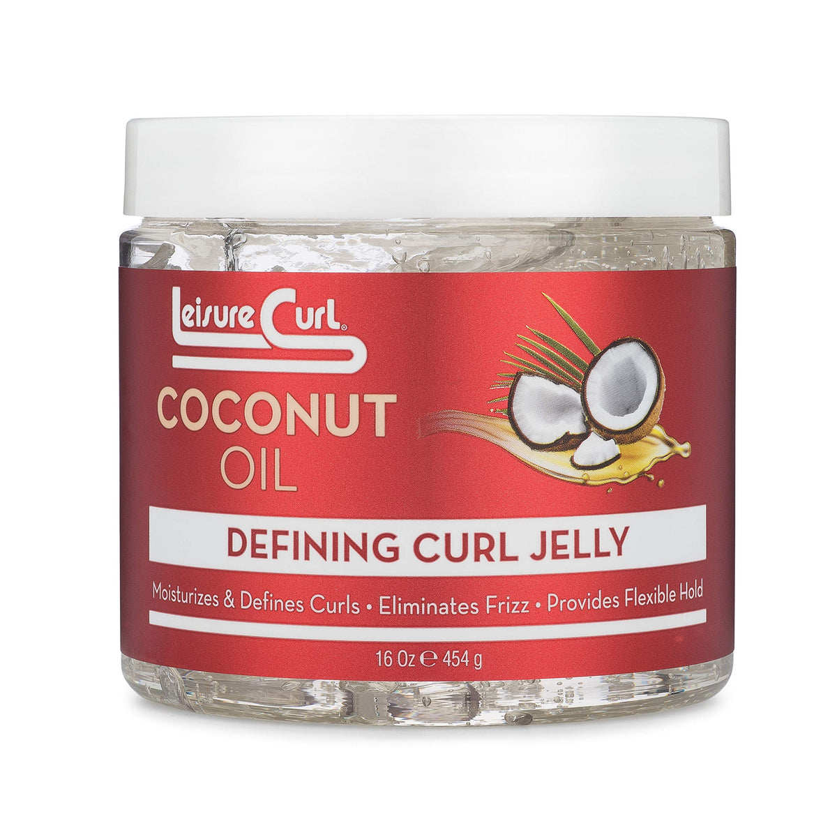 Coconut Oil Defining Curl Jelly, 16 oz for Moisturizes, Defines Curls, Eliminates Frizz, Provides Flexible Hold Beauty & Personal Care Leisure Curl