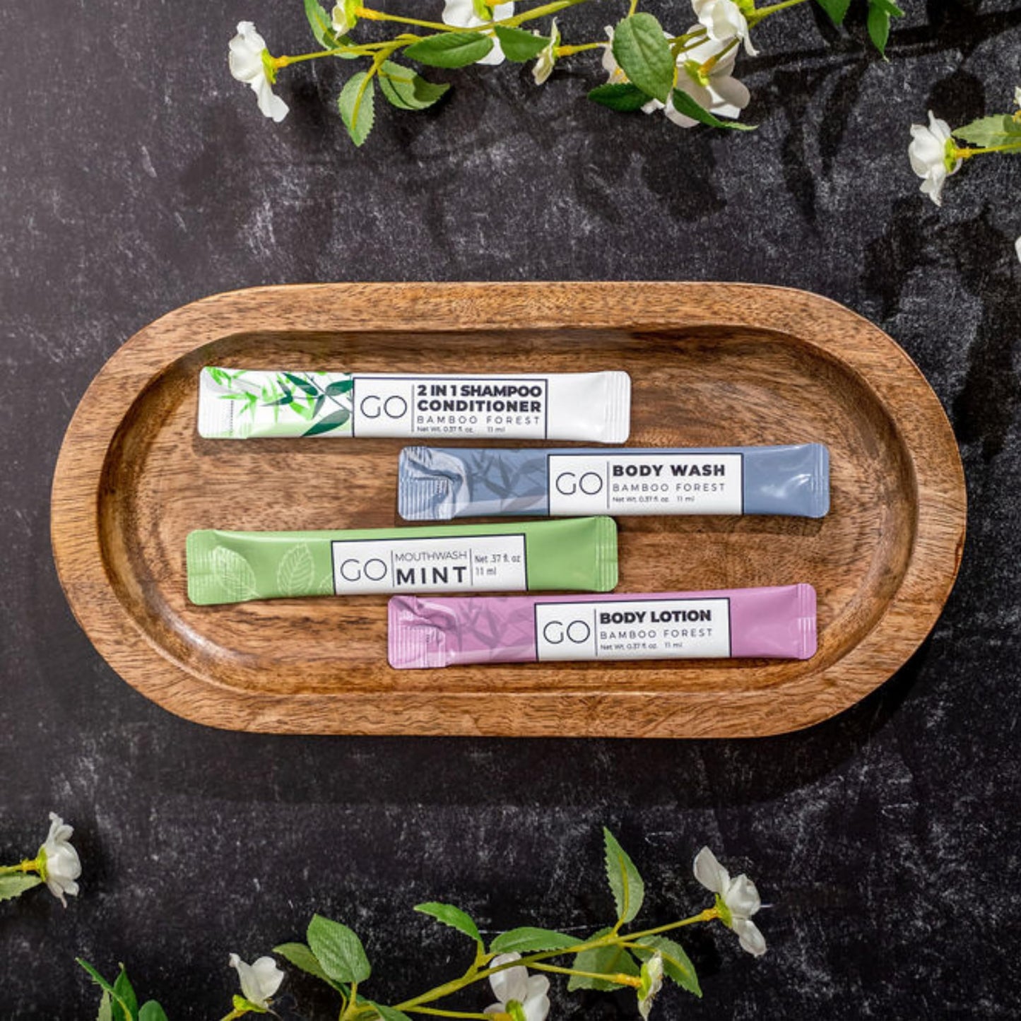 Go Essentials Travel Size Body Wash Packets - Single Use amenity for Women & Men. TSA Travel Size Toiletries Beauty & Personal Care Go Essentials