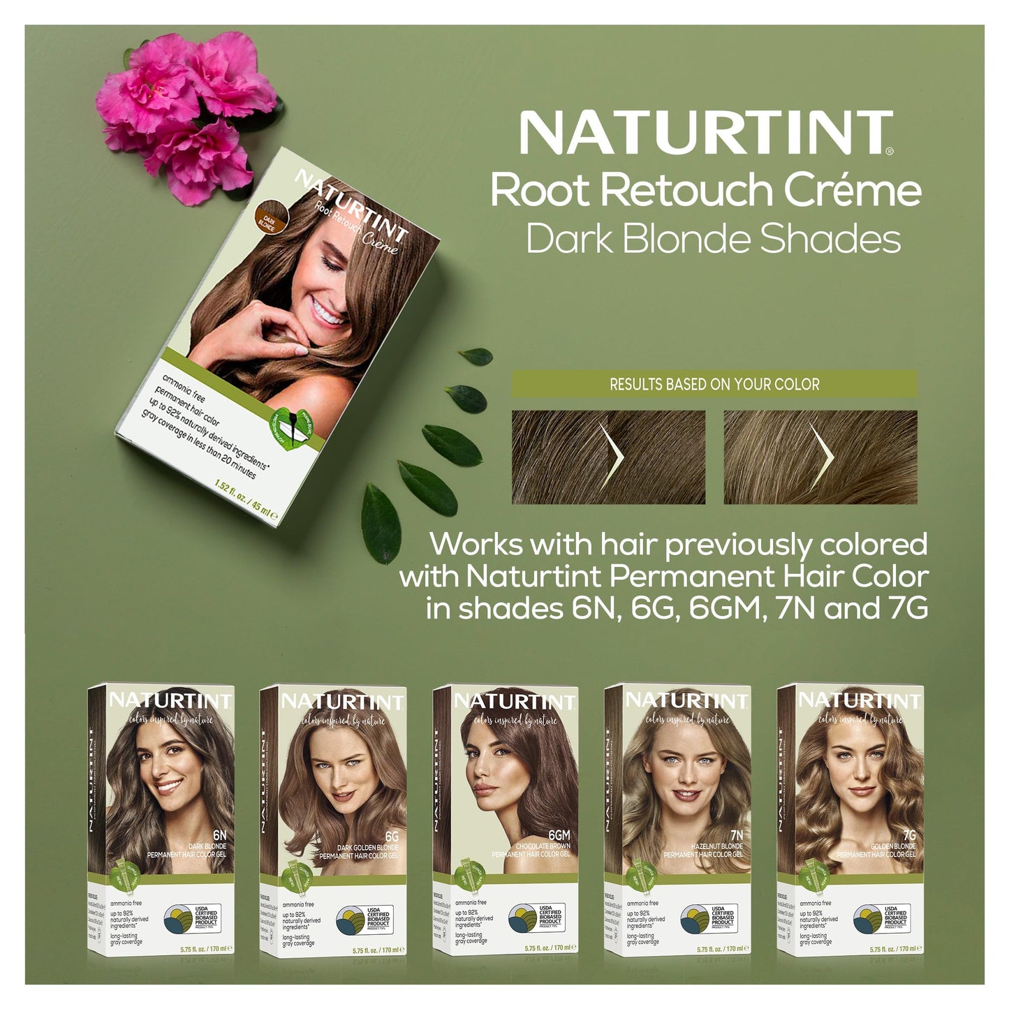 Naturtint Dark Blonde Root Retouch Ammonia Free, 1.52 FZ Beauty & Personal Care Naturtint