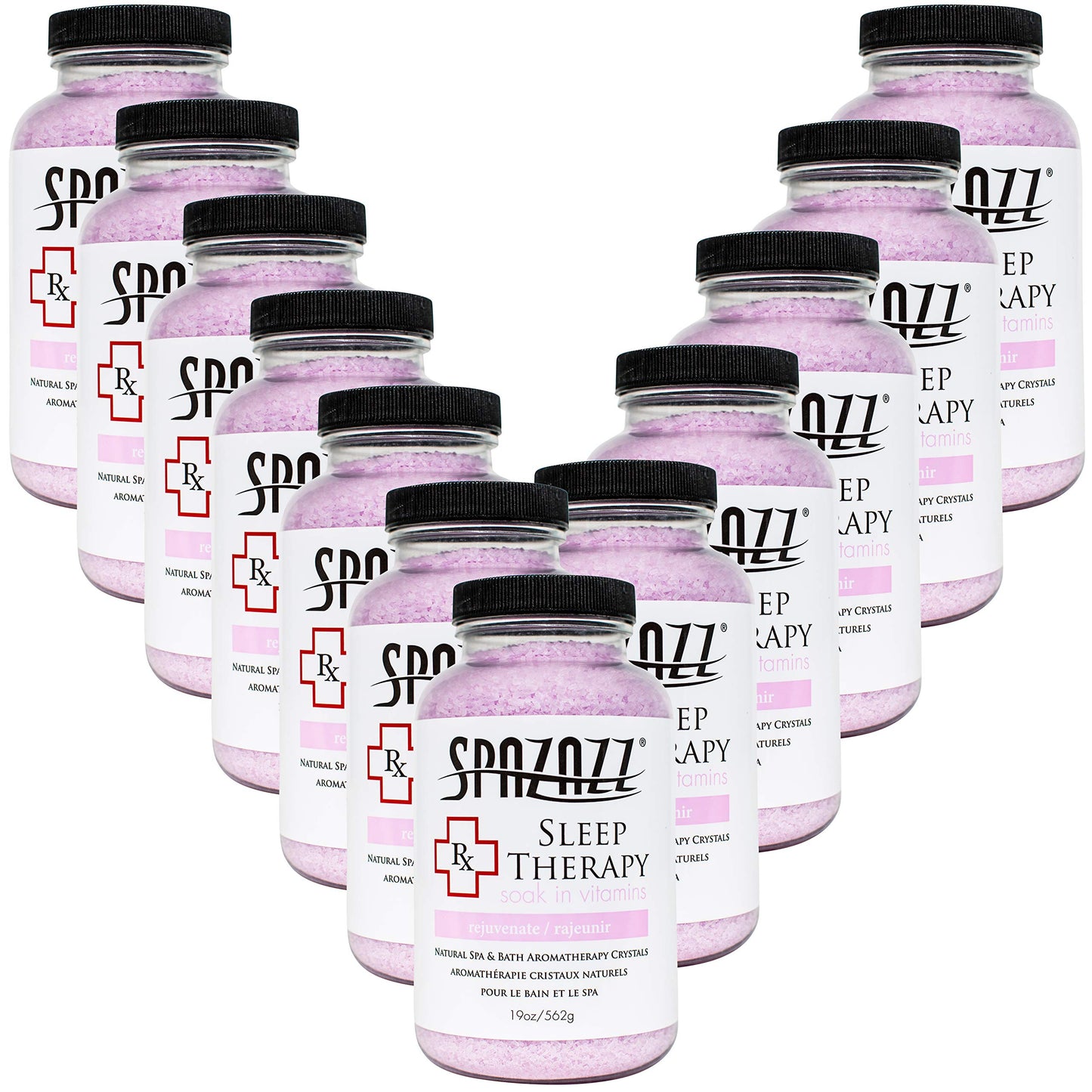 Spazazz Aromatherapy Spa and Bath RX Crystals - Sleep Therapy (19 oz) (12 Pack) Beauty and Personal Care Spazazz