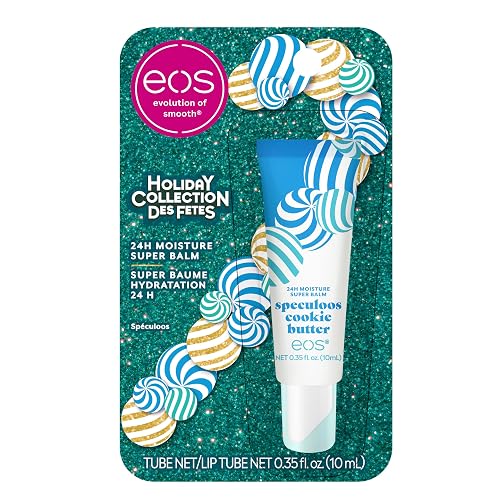 eos Holiday 24H Moisture Super Balm- Speculoos Cookie Butter, Limited-Edition Lip Treatment, Stocking Stuffers, Holiday Lip Mask, 0.35 fl oz Beauty & Personal Care eos