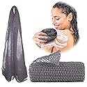 Adeton African Net Sponge, Authentic, Real, Black Owned, Exfoliating Bath Wash Cloth, Long Sponge, Body Exfoliator, Sapo, Shower Bath Accessories Beauty & Personal Care ADETON