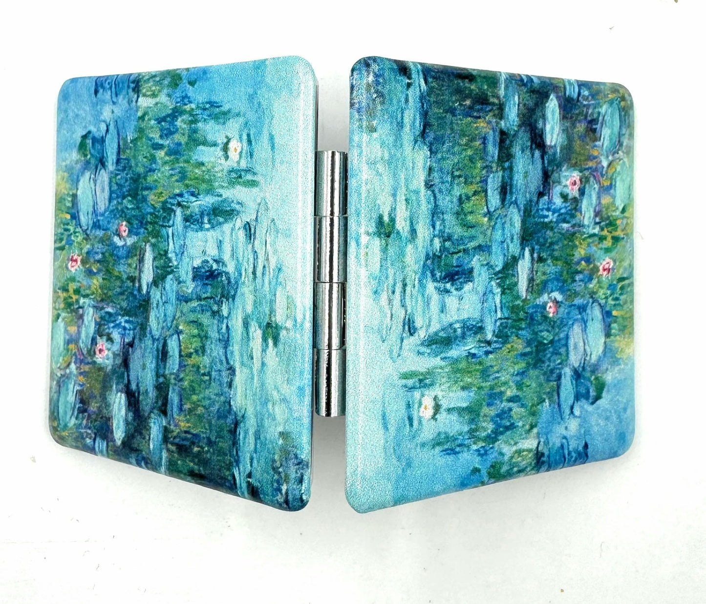 Aeisage Small Handbag Monet Compact Mirror - Folding Pu Leather, Unique Water Lilies Travel Mirror for Sister Beauty & Personal Care Aeisage