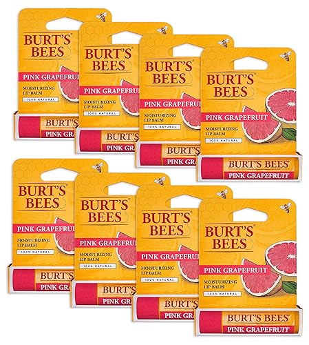 Burts Lip Balm Pnk Grpfrt Size .15 O Burts Bee Lip Balm - Pink Grapefruit - Pack of 8 Beauty & Personal Care Burt's Bees
