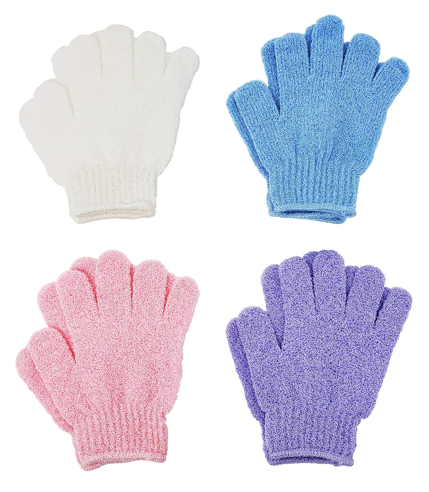 ATB 4 Pairs Exfoliating Gloves - Premium Scrub Wash Mitt for Bath or Shower - Luxury Spa Exfoliation Accessories For Men and Women Beauty & Personal Care ATB