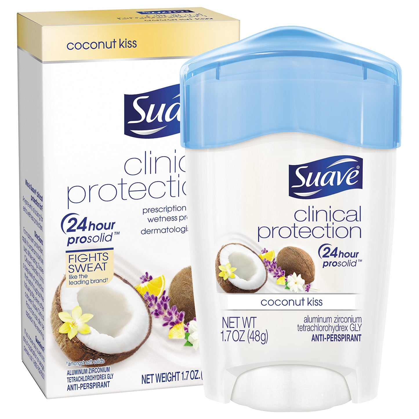 Suave Clinical Antiperspirant Deodorant, Coconut Kiss 1.7 oz Beauty and Personal Care Suave