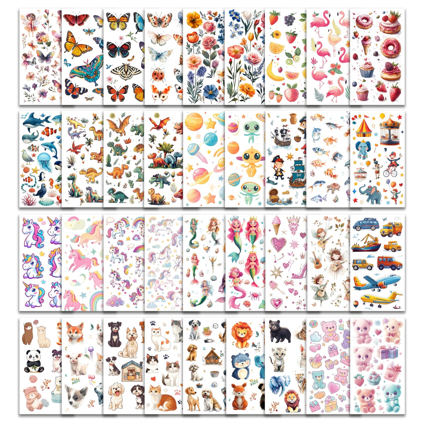 Keikihipa 350+ Mixed Temporary Tattoos Stickers Set Kids Gift Party Favors Beauty and Personal Care Keikihipa Default Title