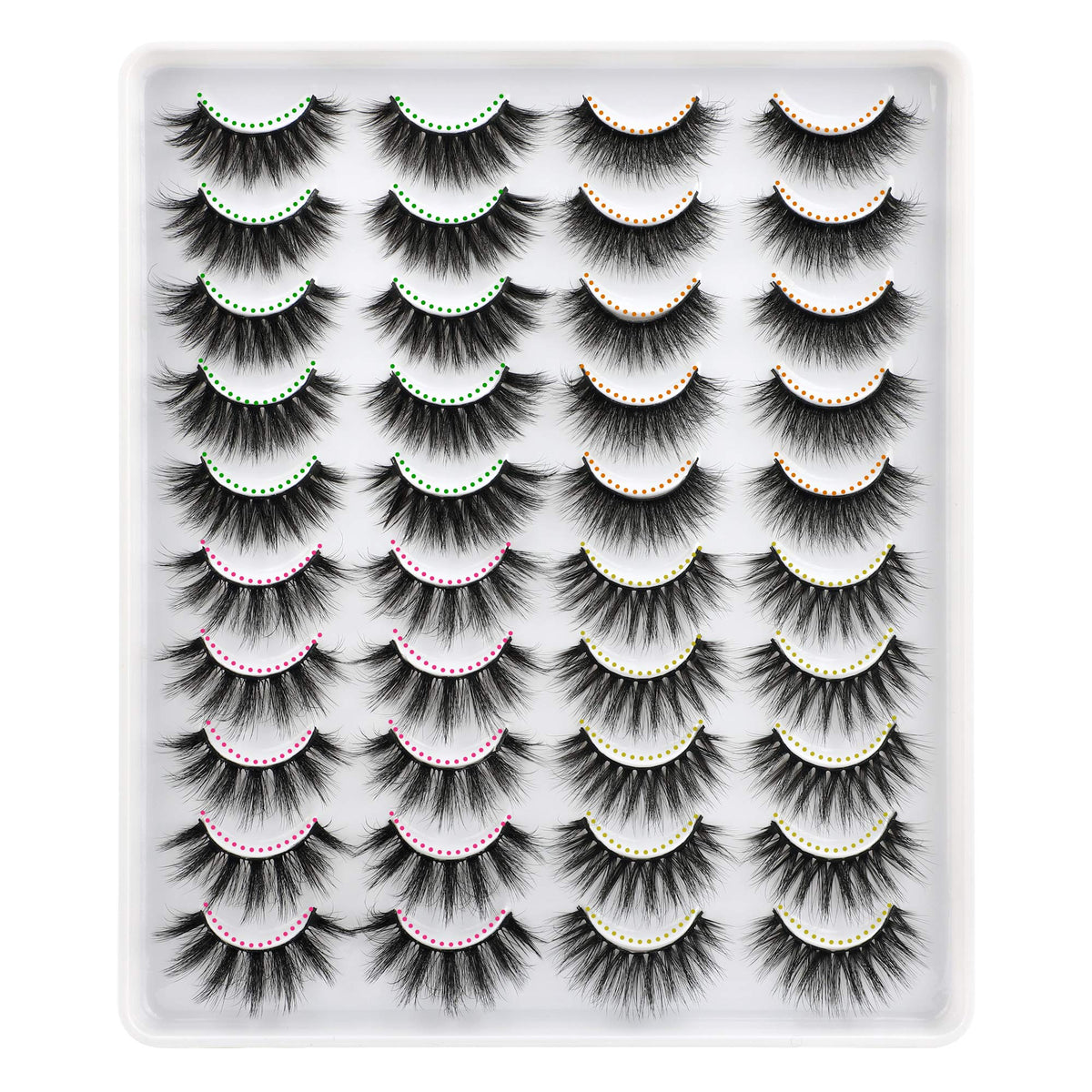 Lanflower Fake Eyelashes Natural Look Dramatic 3D Lashes Pack Faux Mink 20 Pairs 4 Styles Beauty & Personal Care LANFLOWER