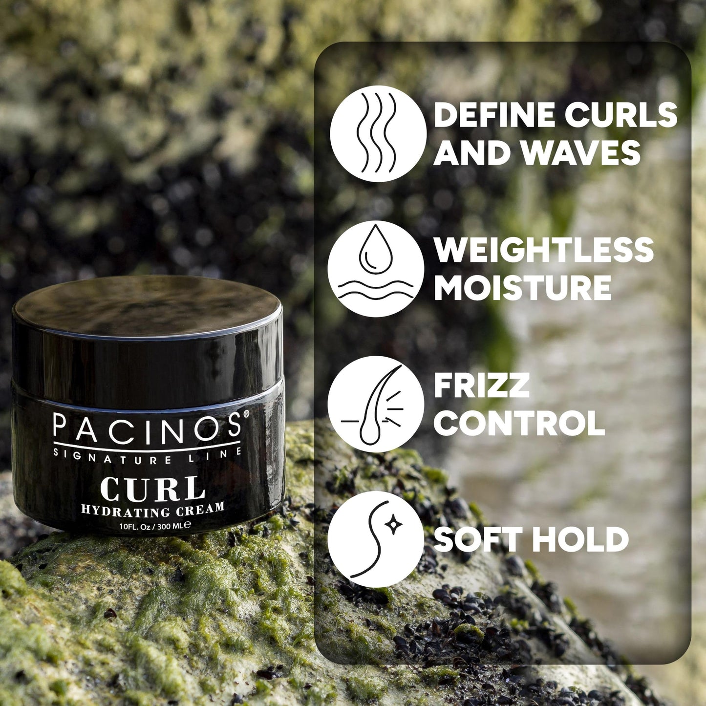 Pacinos Curl Hydrating Cream - Curl Defining and Frizz Control Styling Cream - Salon Quality for Moisture Control - 10 Oz Beauty & Personal Care Pacinos
