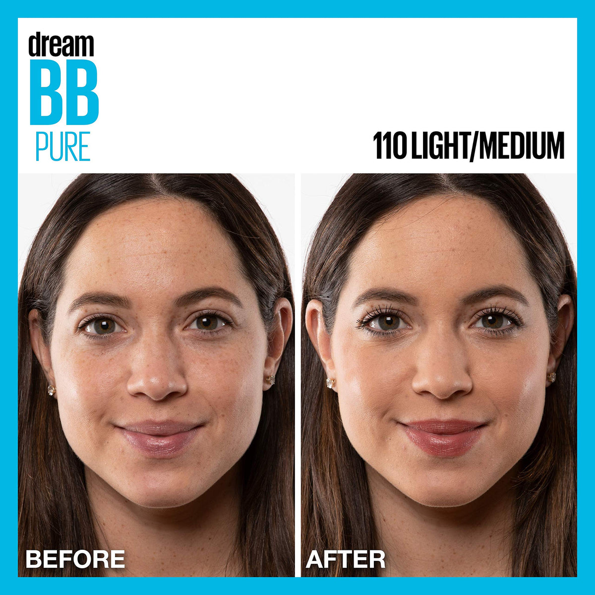 Maybelline Dream Pure Skin Clearing BB Cream, 8-in-1 Skin Perfecting Beauty Balm With 2% Salicylic Acid, Sheer Tint Coverage, Oil-Free, Light/Medium
