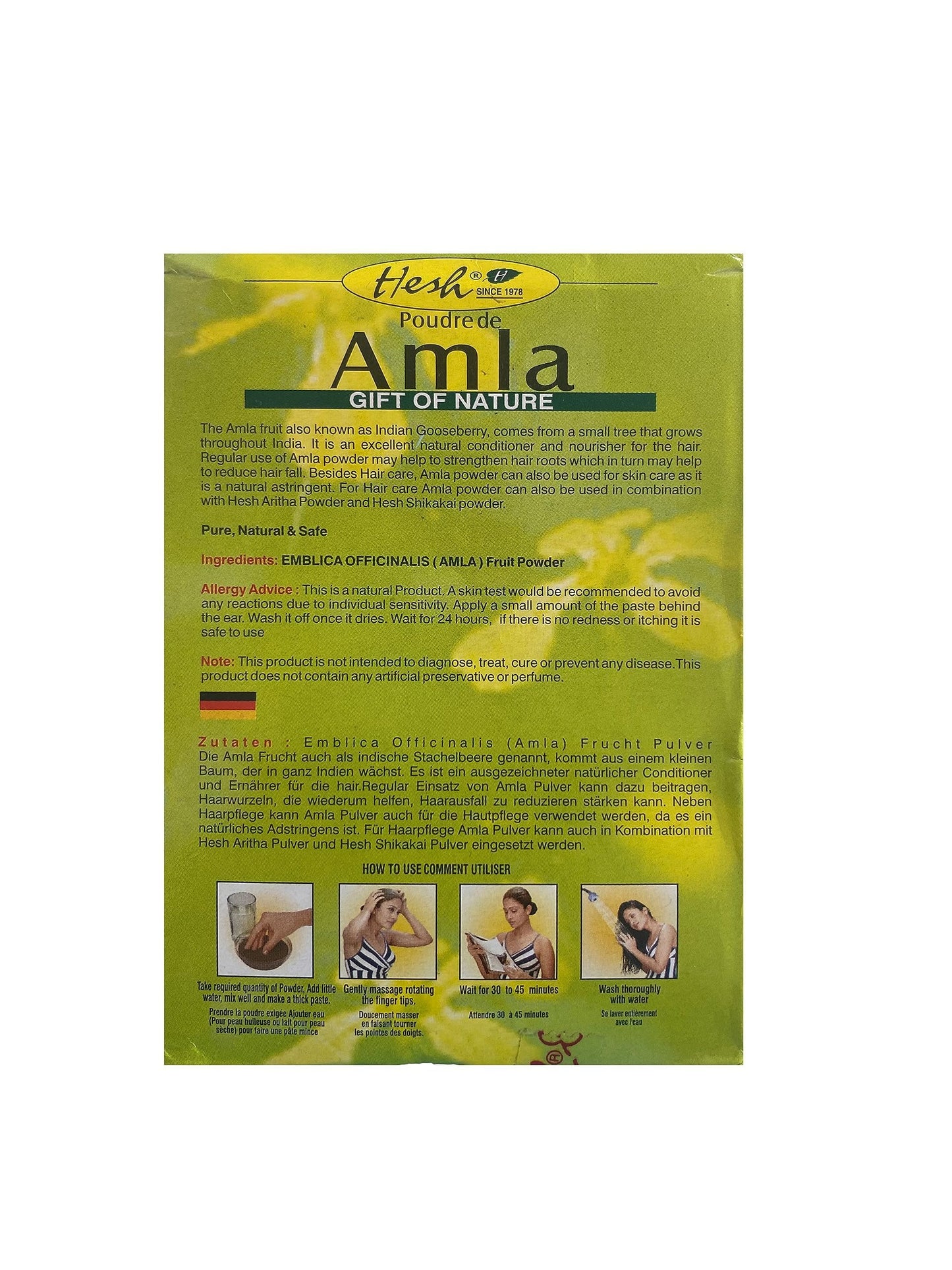 Hesh Pharma Amla Hair Powder 3.5oz., 100g (Pack of 2) Beauty & Personal Care Hesh