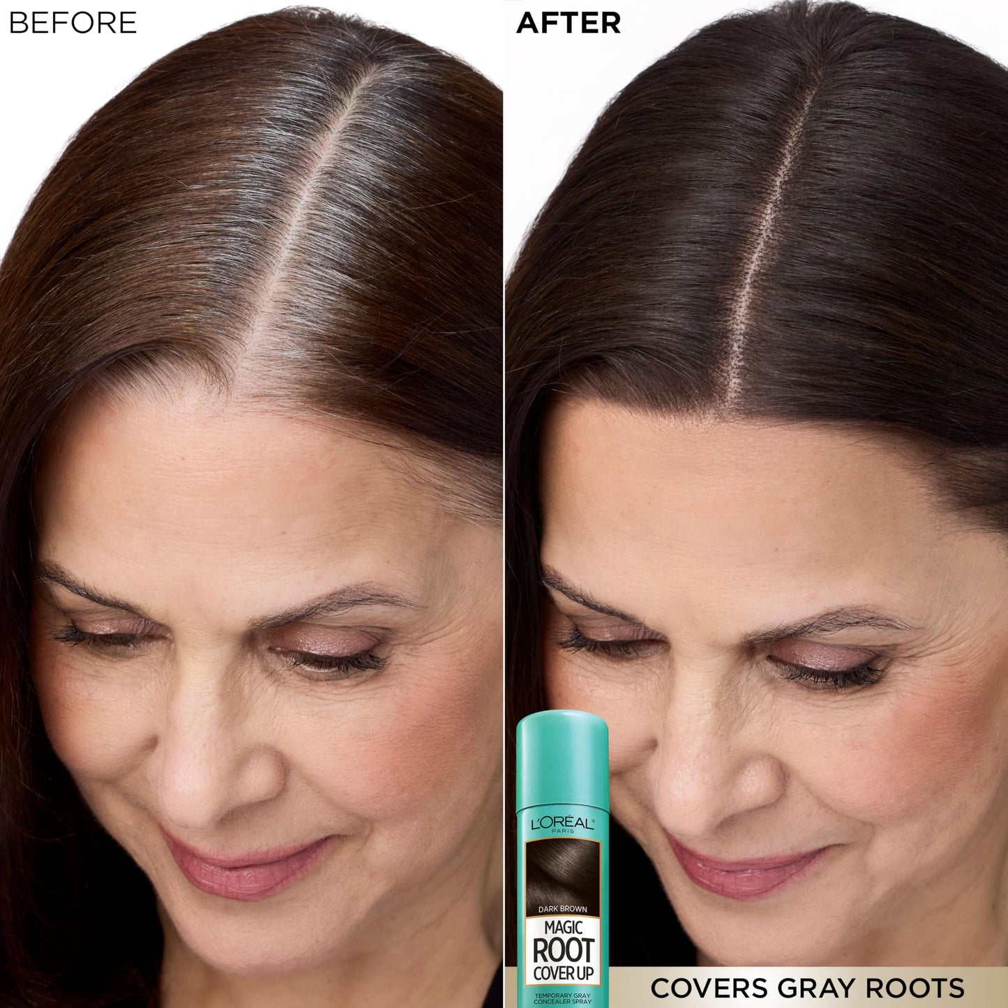 L'Oreal Paris Magic Root Cover Up Gray Hair Spray, 100% Gray Hair Coverage with Buildable, Lightweight, Transfer-Resistant, and Temporary Formula Beauty & Personal Care L'Oreal Paris