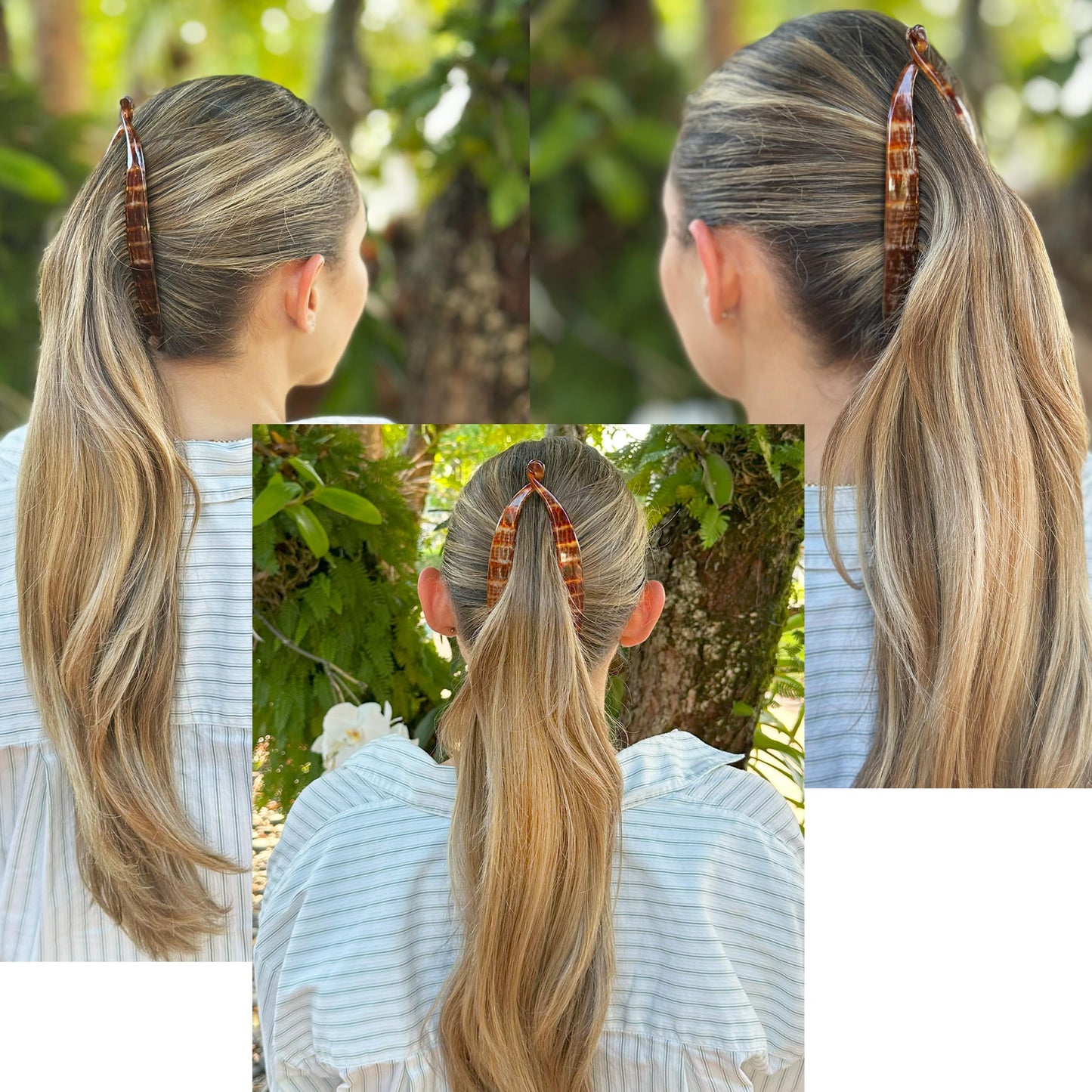 Camila Paris CP3097 French Extra Large Banana Clip Hair Comb, Classic Banana Clips Hair for Thick Hair Ponytail Holder Interlocking Styling Clips Beauty & Personal Care Camila