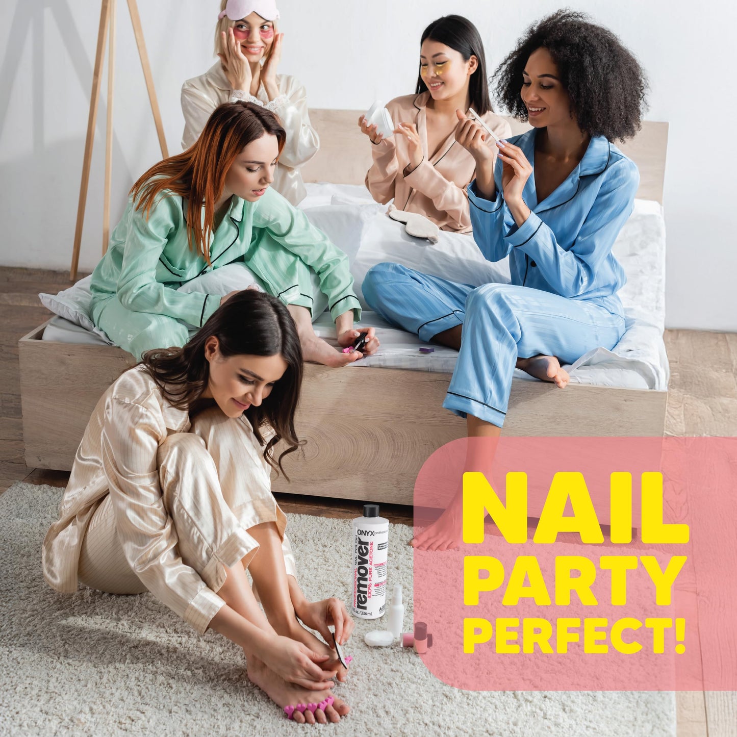 Onyx Professional 100% Pure Acetone Nail Polish Remover Kit with 7 inch Nail File, 16 fl oz - Made in USA, Maximum-Strength Gel Polish Remover Beauty & Personal Care Onyx Professional