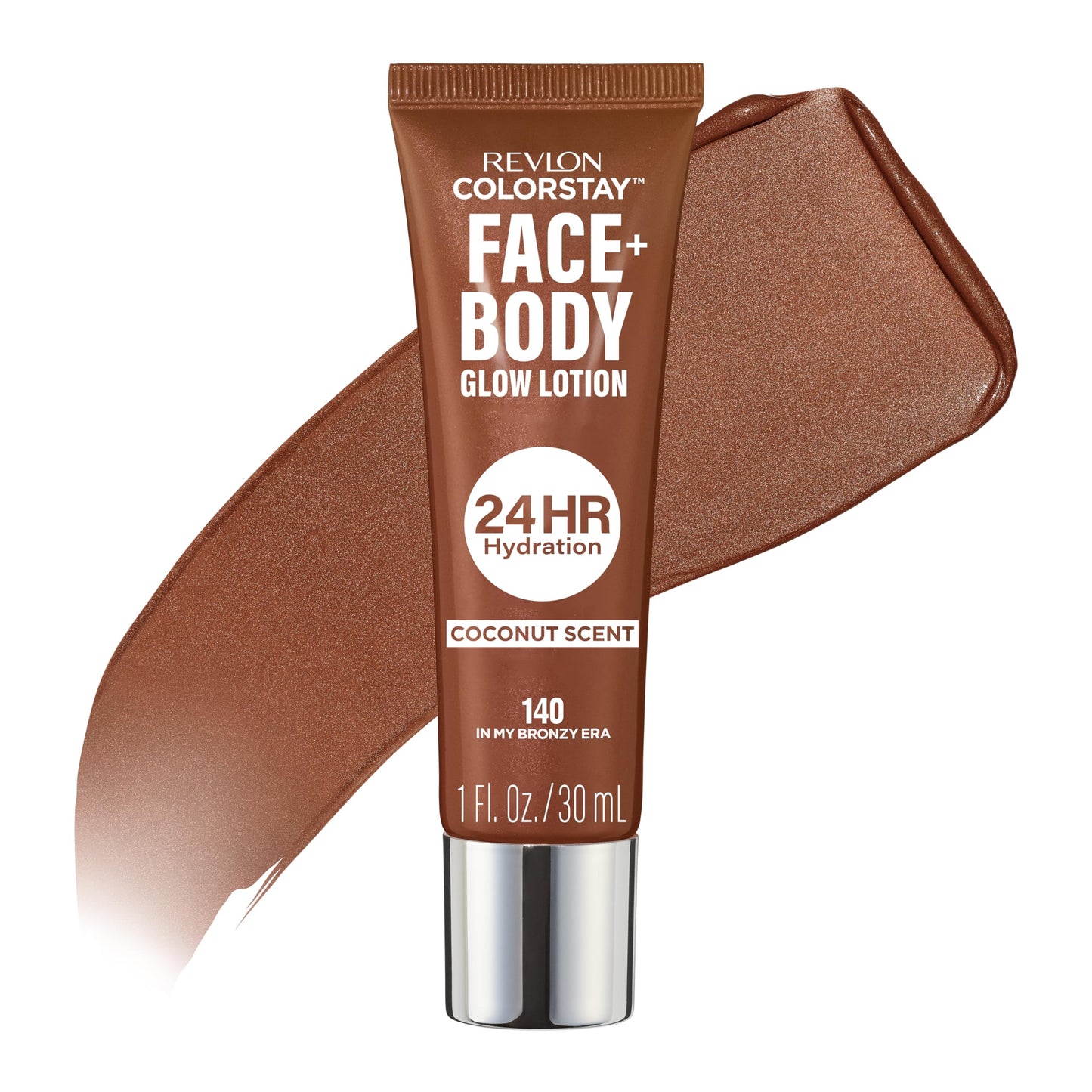 REVLON ColorStay Face & Body Glow Lotion, Hydrating Glow Moisturizer, 24HR Hydration, Illuminating Luminizing Shimmer, 140 In My Bronze Era Beauty & Personal Care REVLON