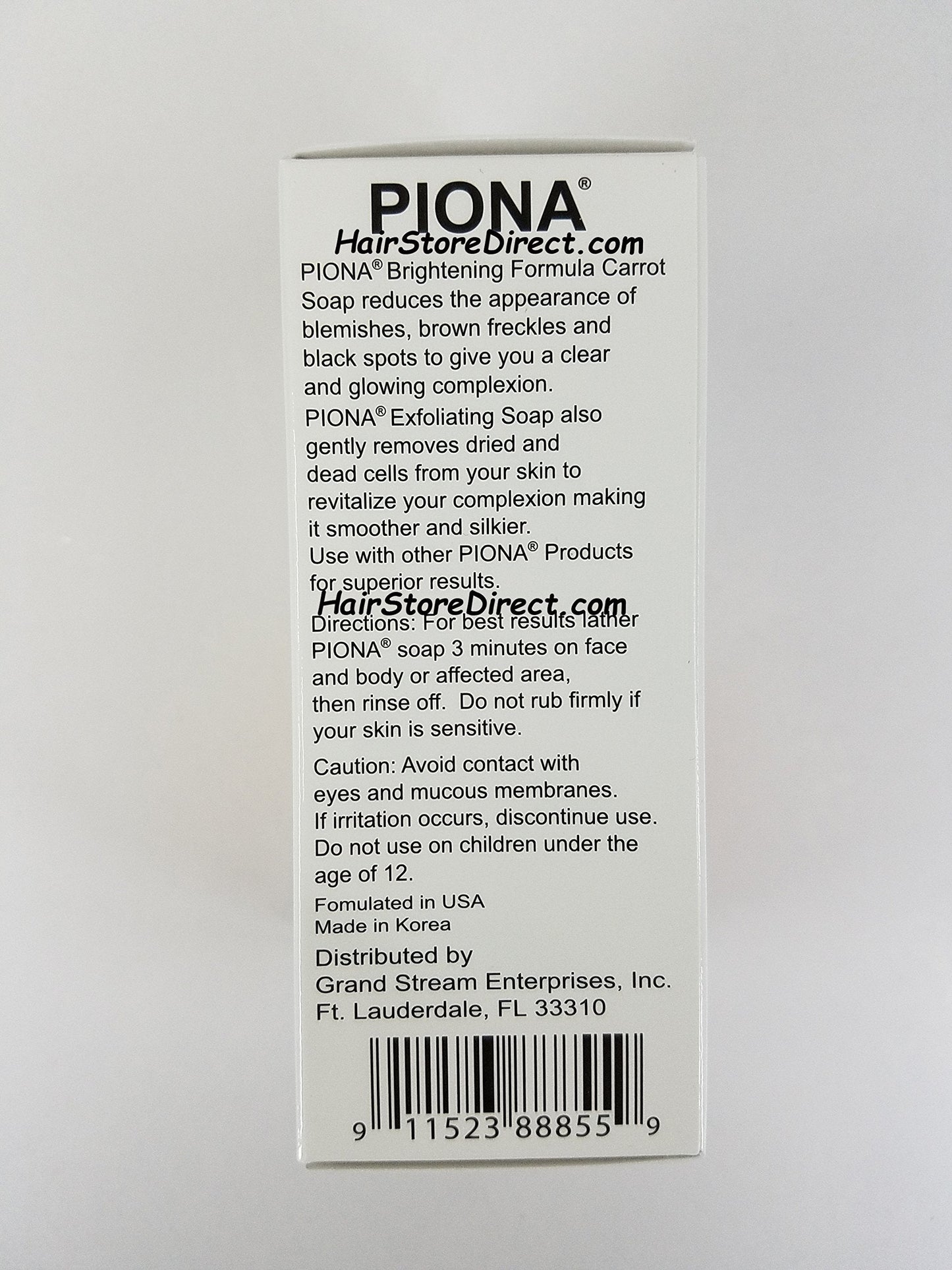 Piona Exfoliating & Carrot Soap 7oz Beauty & Personal Care Piona