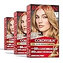 Revlon ColorSilk with Bond Repair Complex, Blonde Permanent Hair Color, 100% Gray Coverage, Ammonia Free Hair Dye, Vegan Keratin, 71 Golden Blonde Beauty & Personal Care REVLON