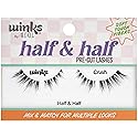 Ardell Winks Half & Half Eyelashes Pre-Cut Lashes Winks & Crush - Mix & Match Wispy Cat Eye Lashes Strips, Natural Look False Eyelashes, 1 Pack Beauty & Personal Care Ardell