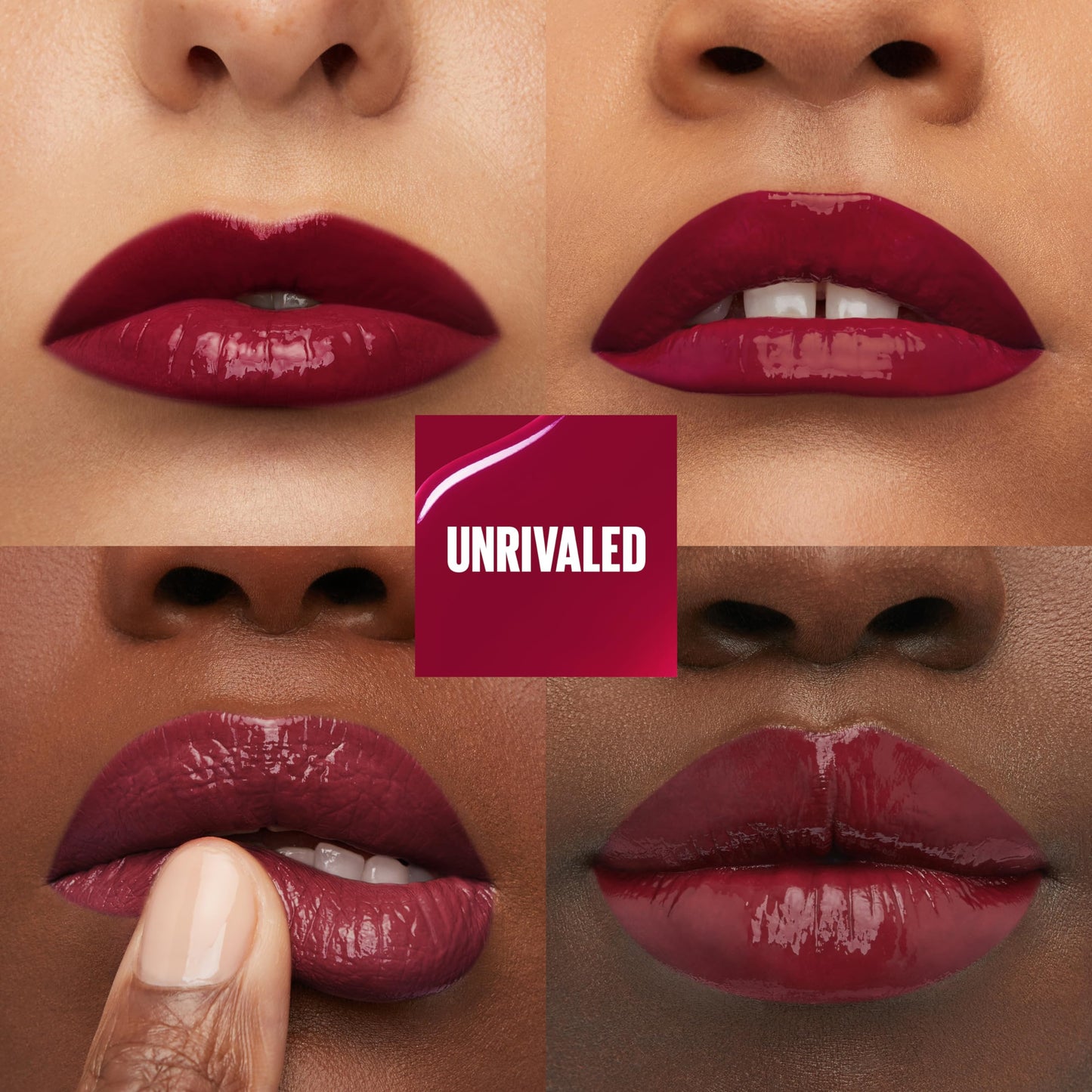 Maybelline Super Stay Vinyl Ink Longwear No-Budge Liquid Lipcolor Makeup, Highly Pigmented Color and Instant Shine, Unrivaled, Berry Burgundy Beauty & Personal Care MAYBELLINE