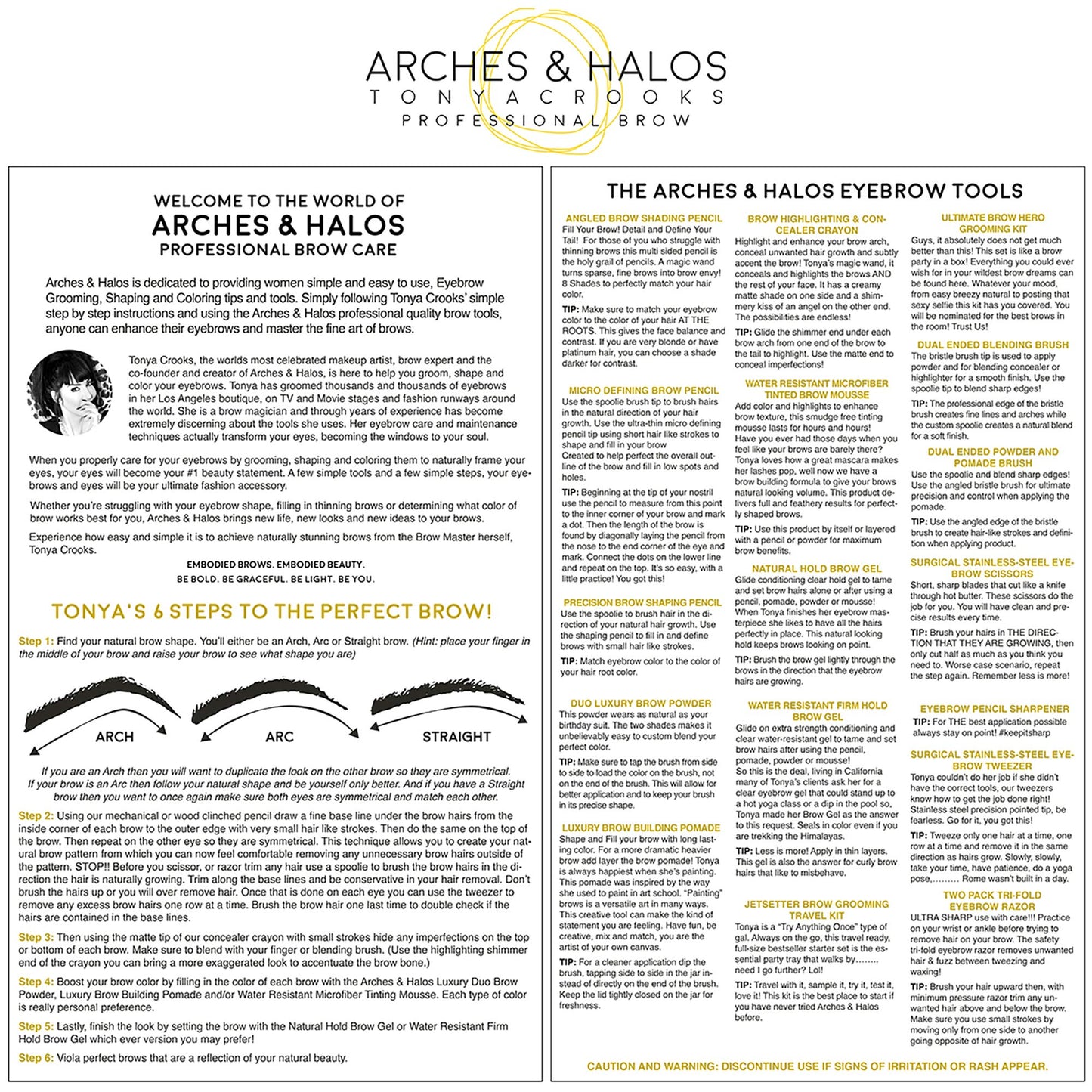 Arches and Halos Two Pack Tri-Fold Eyebrow Razor - Travel Size Eye Brow Razors for Women - Rust-Proof - Ease to Use for Precise Shaving - 1 pc Beauty & Personal Care Arches & Halos