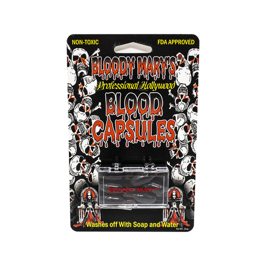 Bloody Mary's Professional Hollywood Fake Blood Capsules Vampire FX Special Effects Horror Halloween (6 PACK) Beauty & Personal Care Bloody Mary