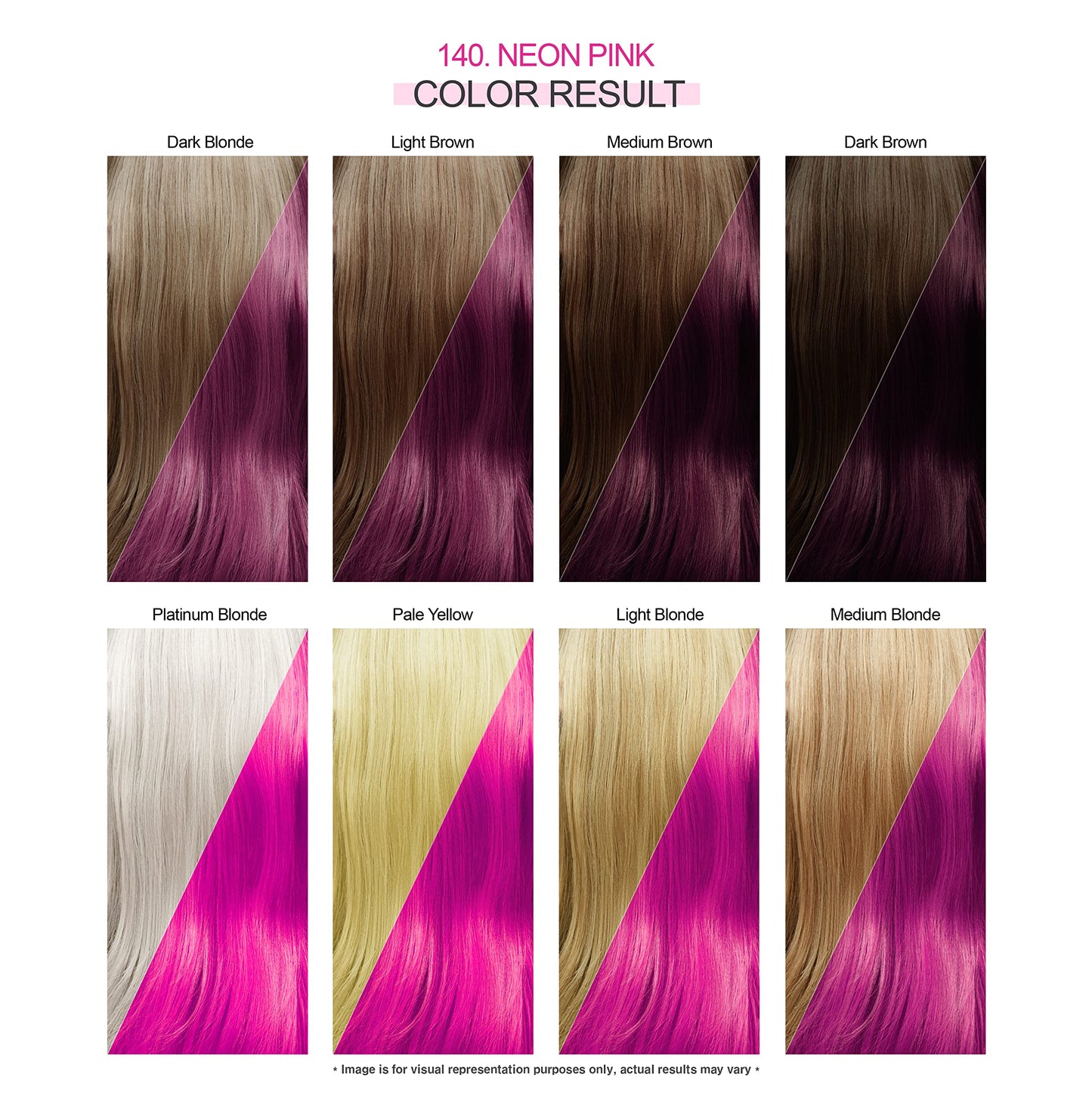 Adore Semi Permanent Hair Color - Vegan and Cruelty-Free Hair Dye - 4 Fl Oz - 140 Neon Pink (Pack of 1) Beauty & Personal Care Adore