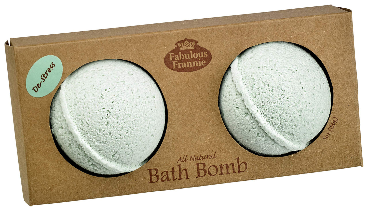 Fabulous Frannie De-Stress Natural, Handmade Bath Bomb Set, Rich in Essential Oil, Mineral Salt, Coconut Oil, Witch Hazel, Fizzies to Moisturize Skin… Beauty & Personal Care Fabulous Frannie