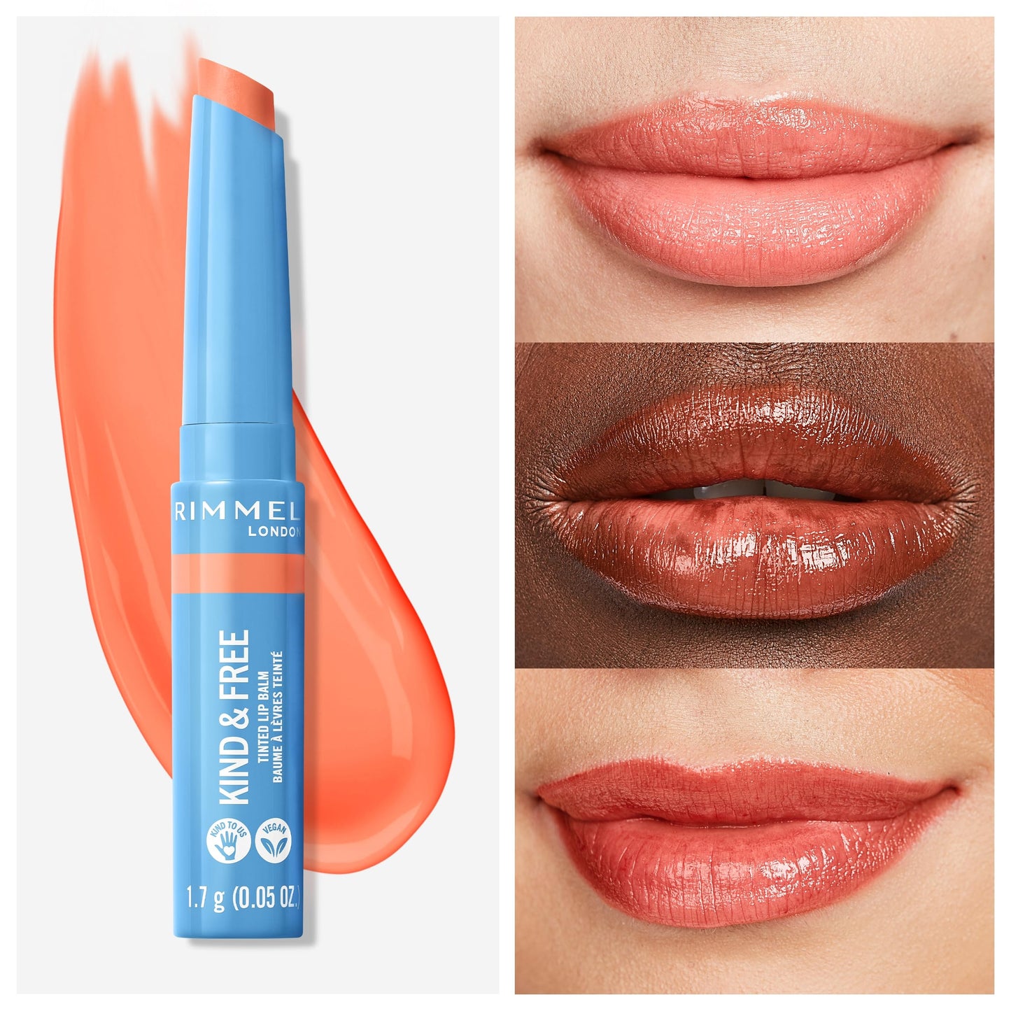 Rimmel Kind & Free Tinted Lip Balm, 003 Tropical Spark, 1.7g (0.05 oz) Beauty and Personal Care Rimmel