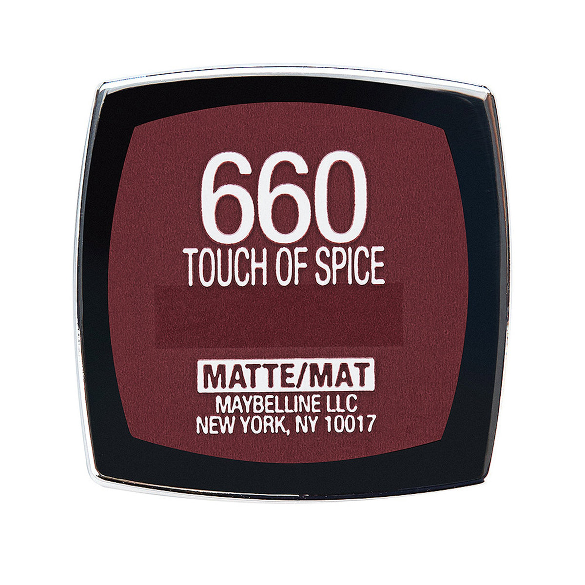 Maybelline New York Color Sensational Creamy Matte Lipstick, Touch of Spice, 0.15 Ounce (Pack of 2)