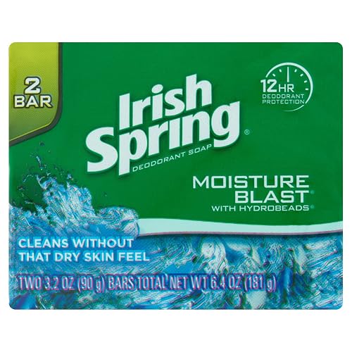Irish Spring Moisture Blast (2) Bars 3.2 Oz Beauty & Personal Care Irish Spring