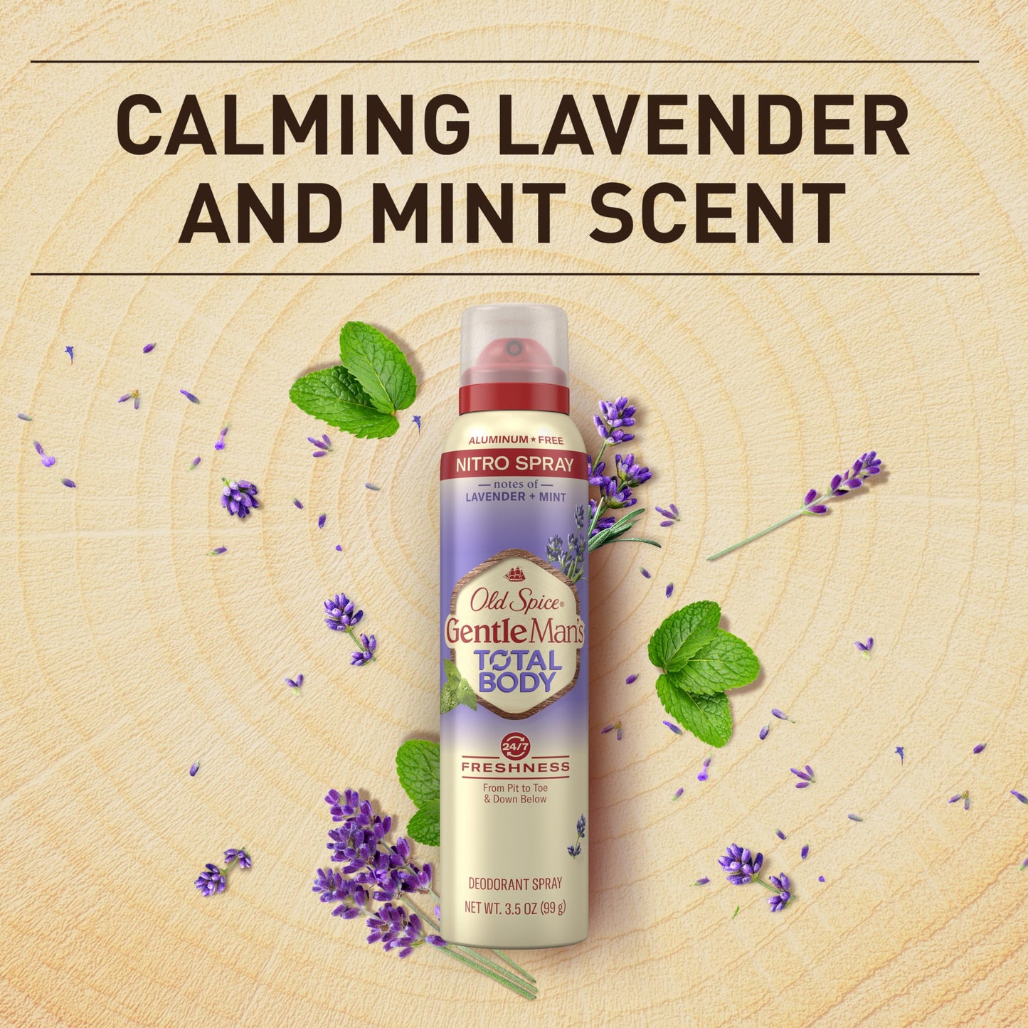 Old Spice Whole Body Deodorant Spray for Men, Aluminum Free, Lavender + Mint Scent, 24/7 Odor Protection, 24/7 Lasting Freshness, Dermatologist Tested, Gentle on Skin, Safe to Use All Over, 3.5 oz Beauty & Personal Care Old Spice
