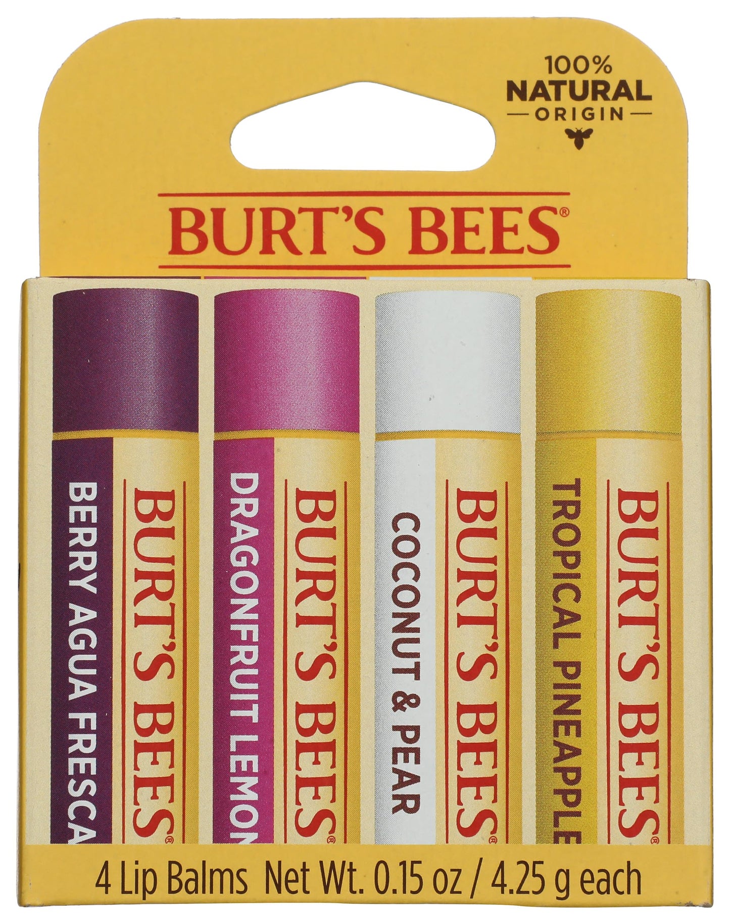 BURTS BEES Tropical Assortment Lip Balm, 0.6 OZ Beauty & Personal Care Burt's Bees