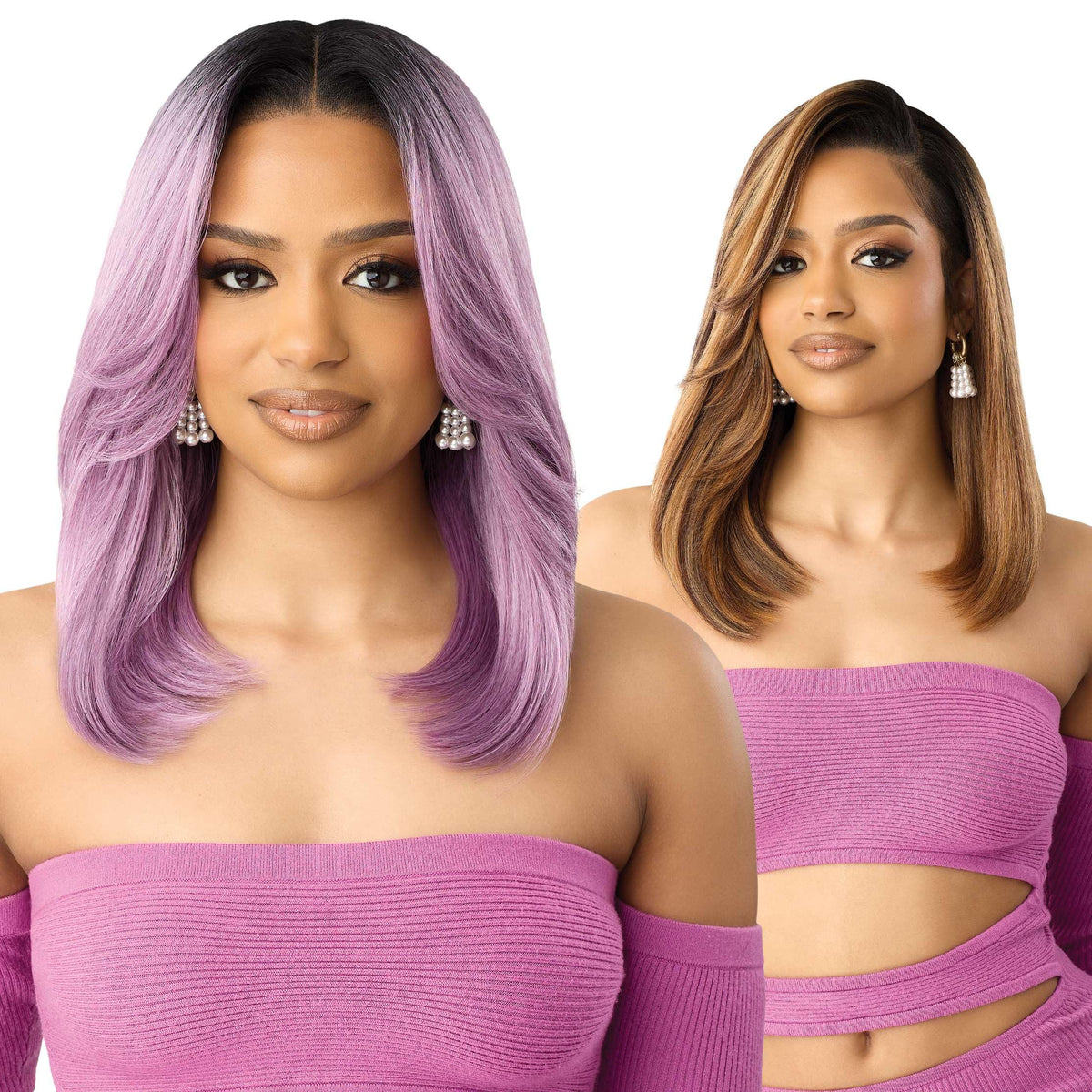 Outre Lace Front Wig - Perfect Hair Line 13X4 - Swoop Series - Swoop 17 (ST CHERRY CRUSH)